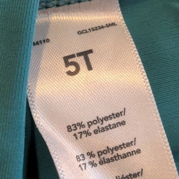 Carter's Orange and Teal Alligator Print Rashguard and Swim Trunks Matching Set - Picture 6 of 7